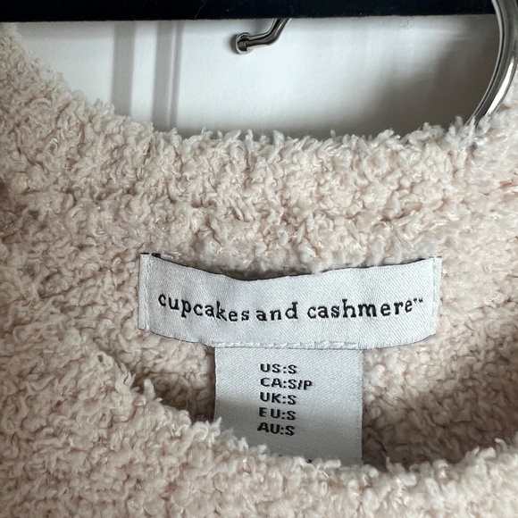 Cupcakes and Cashmere Plush Cozy Lounge Set Cardigan + Pants Size Small - Picture 4 of 8